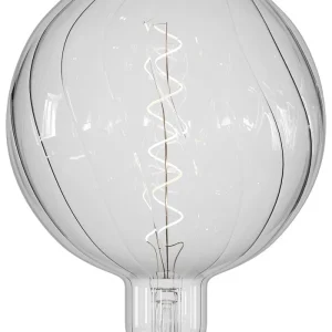 VISBY LED ’Crystal’ G150 pallo juovitettu 220-240V 4W 265lm E27, Kirkas 2700K himmennettävä, Energialuokka A+ (426152)