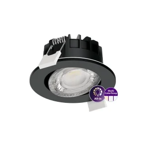 Alasvalo Philips Ledinaire RS071B, 6W, 550lm, IP65, himmennettävä, Ø89*43mm, musta