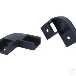 LED-alumiiniprofiilin 1708 kulmapala musta | 1 kpl