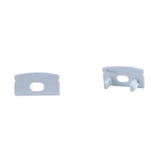 LED Aluminum Profile 1708 Endpiece (Hole) 2 Pcs White