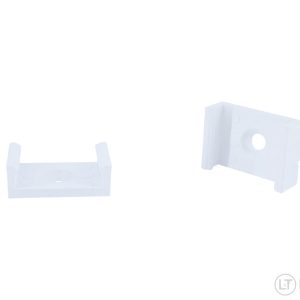 White bracket for LED aluminum profile 1708 / 1715 – 2 pcs