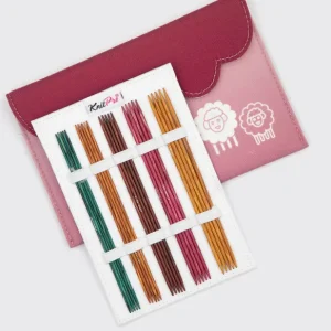 KnitPro Dreamz puiset sukkapuikot 15 cm setti